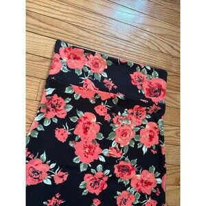 Womens pencil skirt mini flowers floral black pink spring garden party formal
